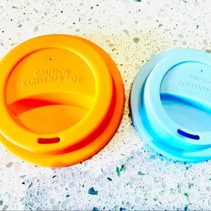 Rice By Rice silicone drinking lids - small and large
